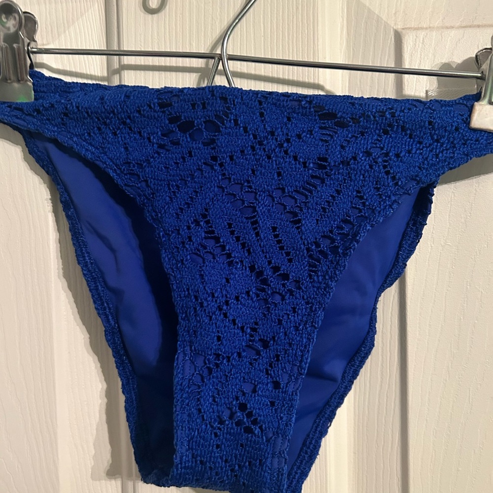 Aerie royal blue swim bottoms size small